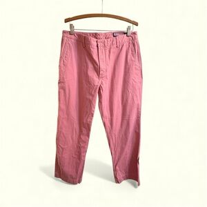 Vineyard Vines Club Pants Mens 35 X 32 Pink Chino Straight Leg Flat Front Preppy